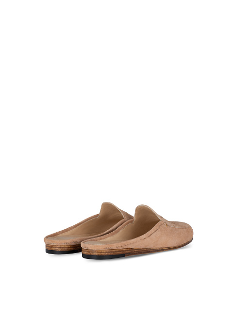 Мюли из замши песочного цвета с вышивкой, 3 Мюли из замши песочного цвета с вышивкой, 3