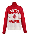 Мужской красно-белый свитер Santa\'s Favorite