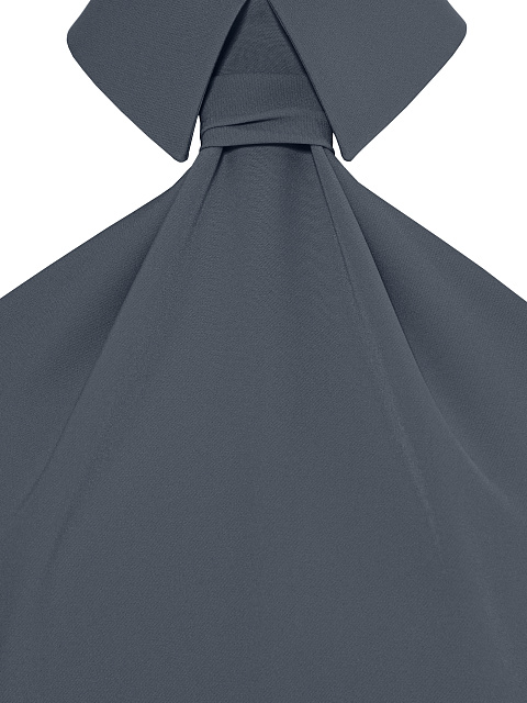 Серое платье-миди без рукавов, 3