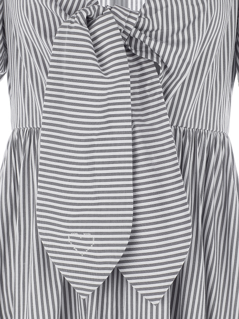 Серо-белое хлопковое платье в полоску, 3 Серо-белое хлопковое платье в полоску, 3