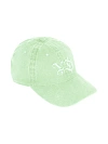 Салатовая кепка из хлопка с тональной вышивкой Салатовая кепка из хлопка с тональной вышивкой