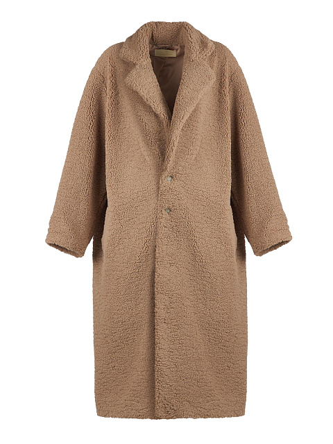 Коричневая шуба из эко-меха, 1