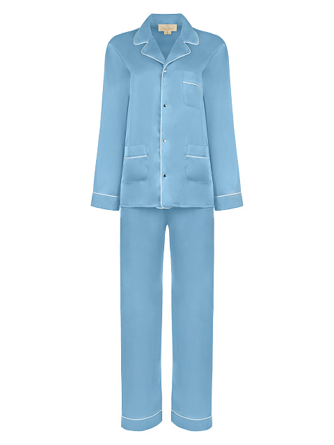 Голубая шелковая пижама, 1