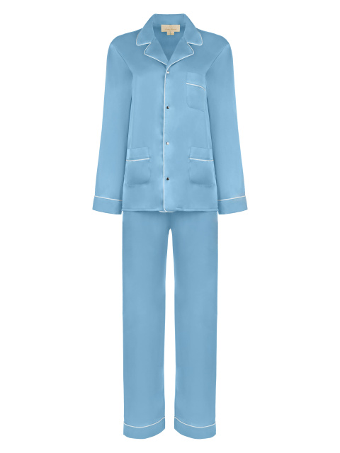 Голубая шелковая пижама, 1