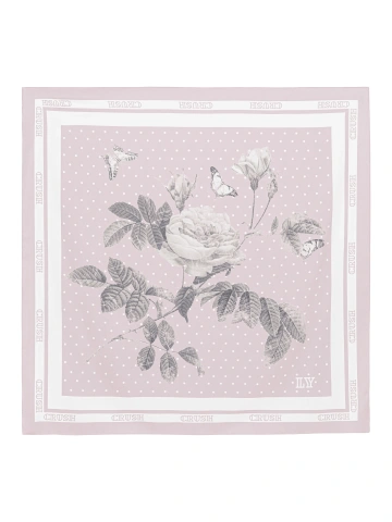 Розовый платок с принтом Crush, 1