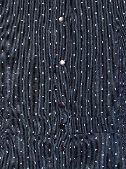 Темно-синее платье-миди в горошек, 3 Темно-синее платье-миди в горошек, 3