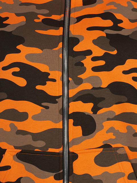 Мужской спортивный костюм оранжевого цвета с камуфляжным принтом, 3