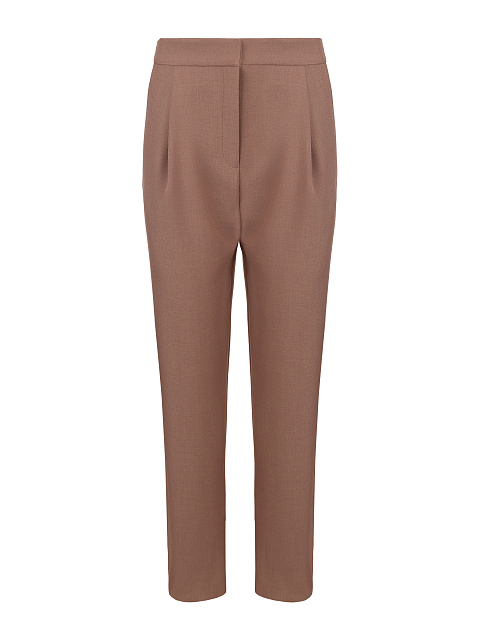 Светло-коричневый брючный костюм-двойка, 3