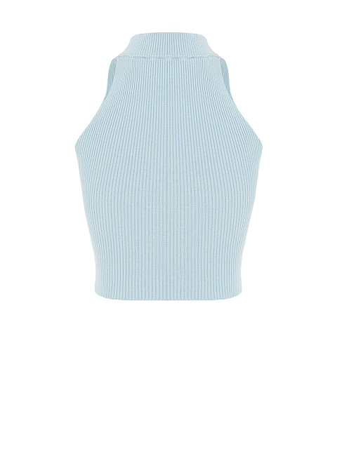 Голубой укороченный топ-лапша, 2 Голубой укороченный топ-лапша, 2