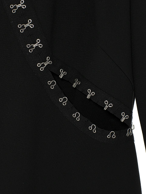 Черное платье-миди с разрезами, 3 Черное платье-миди с разрезами, 3