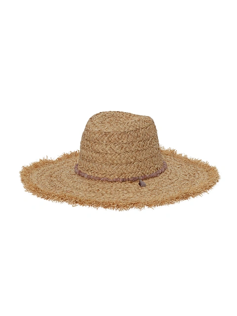 Соломенная шляпа с отделкой из кунцита, 1 Соломенная шляпа с отделкой из кунцита, 1