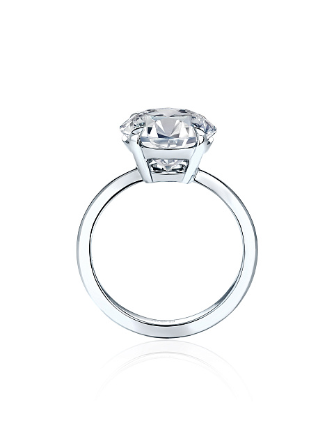 Кольцо из белого золота с фианитом, 2 Кольцо из белого золота с фианитом, 2