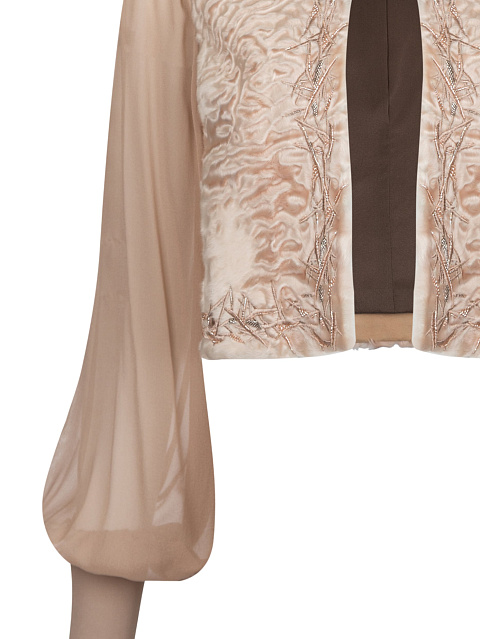 Пудровый жакет из каракуля, 3 Пудровый жакет из каракуля, 3