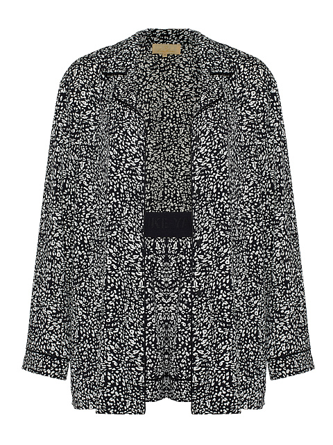 Черная пижама с леопардовым принтом, 1