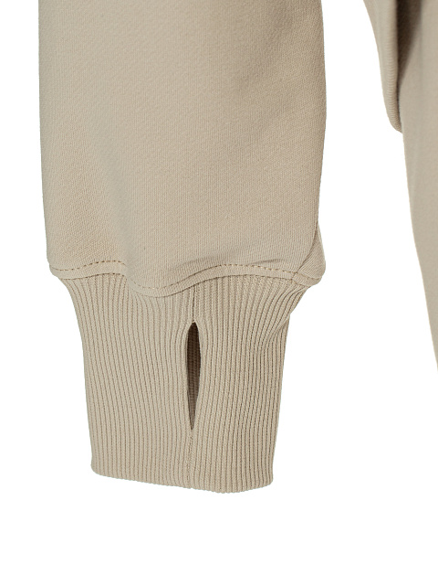 Бежевый костюм с вышивкой и кнопками на лампасах, 5