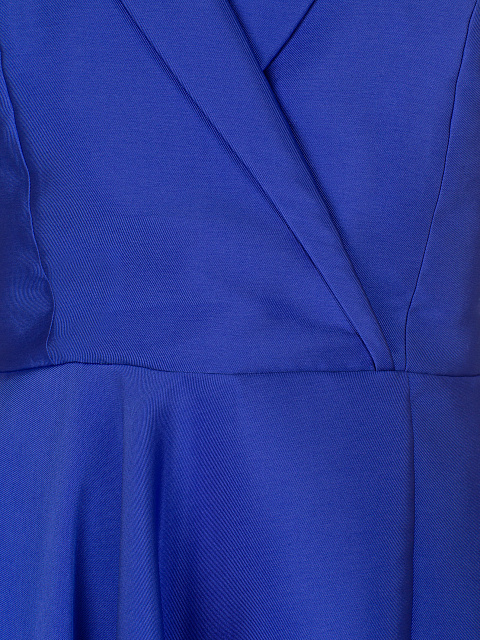 Синее платье-макси с открытой спиной, 3