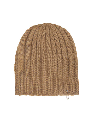 Коричневая кашемировая шапка с булавкой из серебра, 1