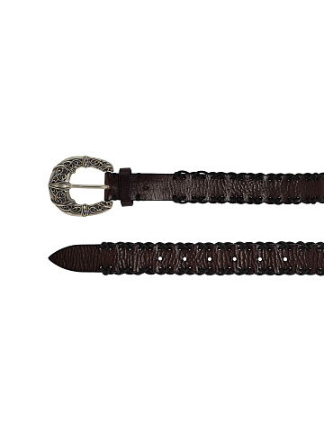 Коричневый кожаный ремень, 2