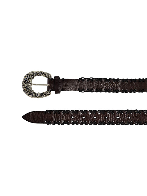 Коричневый кожаный ремень, 2