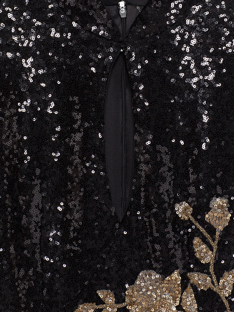 Платье-мини с цветочной вышивкой, 9