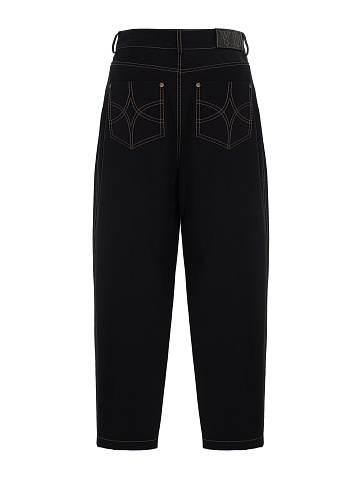 Черные джинсы на высокой талии, 2