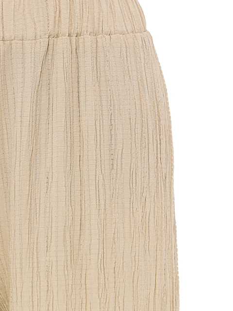 Бежевый комплект из рубашки и брюк, 6