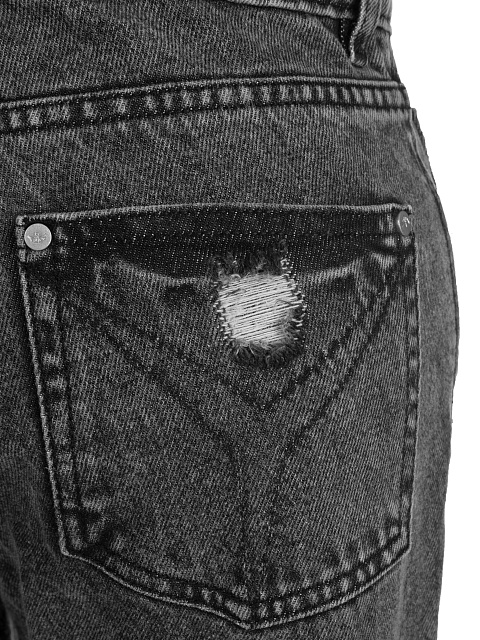 Серые вареные джинсы из хлопка, 5 Серые вареные джинсы из хлопка, 5