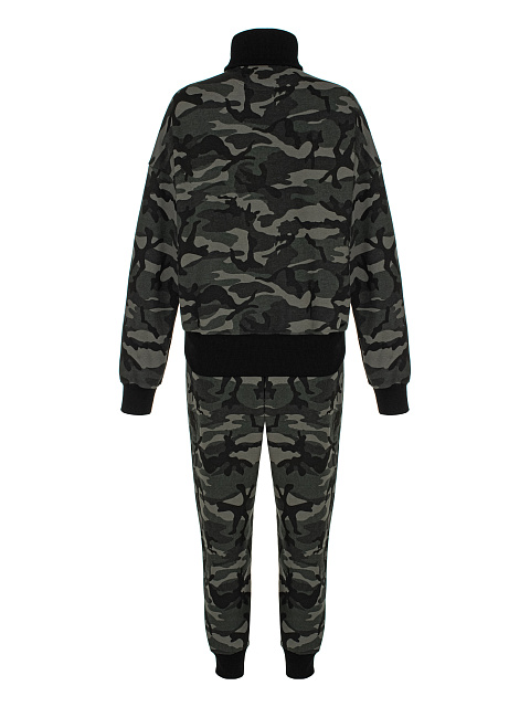 Cпортивный костюм черного цвета с камуфляжным принтом, 2 Cпортивный костюм черного цвета с камуфляжным принтом, 2