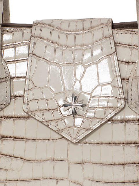 Сумка из кожи крокодила гималаи с серебром, 5 Сумка из кожи крокодила гималаи с серебром, 5