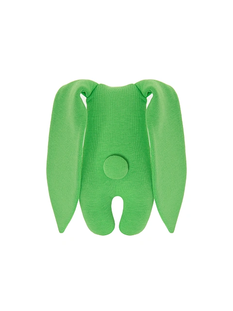 Игрушка "Заяц" ярко-зеленая с вышивкой, 2