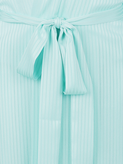 Мятный шифоновый комплект из накидки и брюк, 5