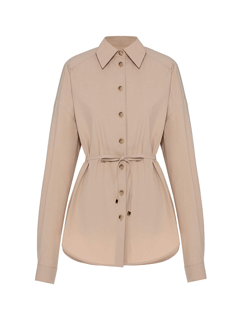 Бежевая хлопковая рубашка, 1 Бежевая хлопковая рубашка, 1