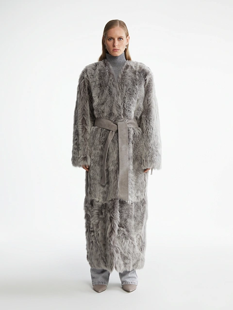 Длинная шуба из меха тосканы, 2