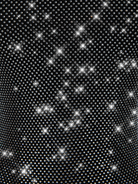 Черный топ из сетки со стразами, 3