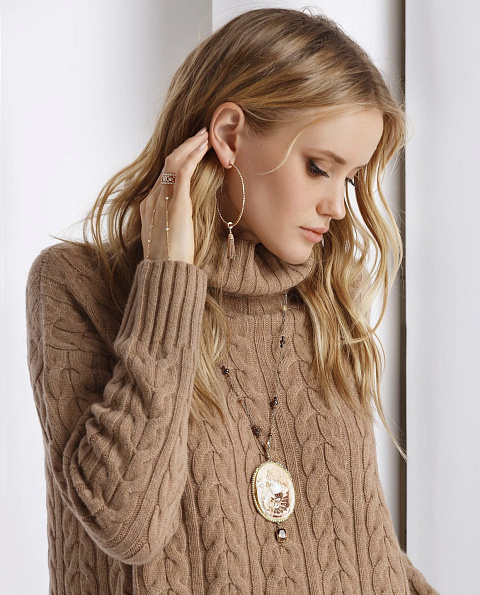 Слейв-браслет из розового золота с бриллиантами, 4