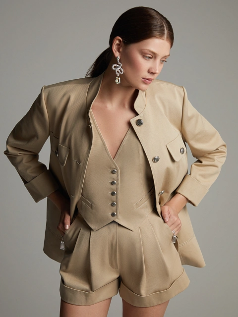 Серьги из белого золота с празиолитами, сапфирами и бриллиантами, 5