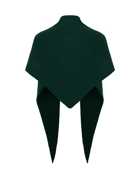 Зеленая вязаная косынка, 2