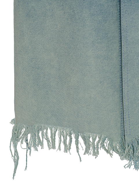 Голубая юбка-миди из денима, 4