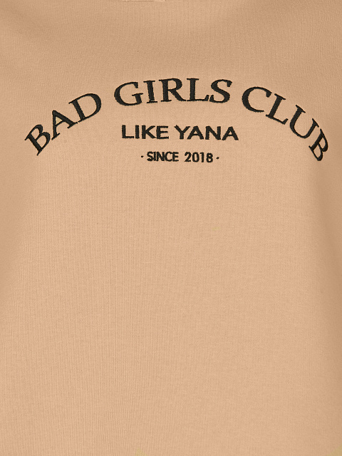 Темно-бежевый свитшот Bad Girls Club, 3