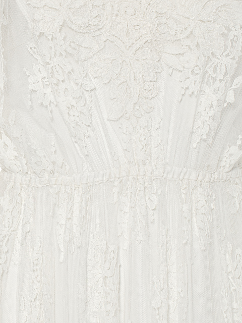 Белое платье-миди из кружева, 4