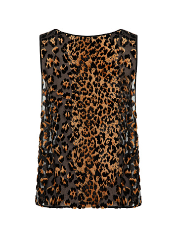 Леопардовый топ из панбархата, 2