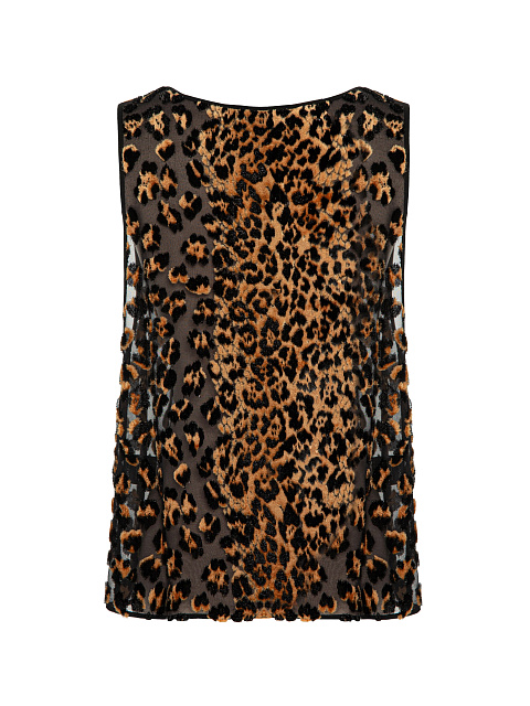 Леопардовый топ из панбархата, 2