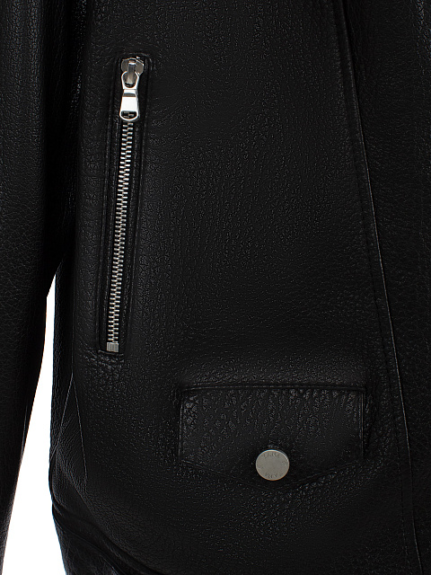 Черная косуха из кожи, 3