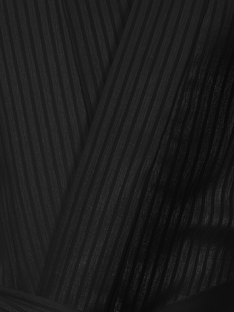 Черный шифоновый комплект из накидки и шорт, 4