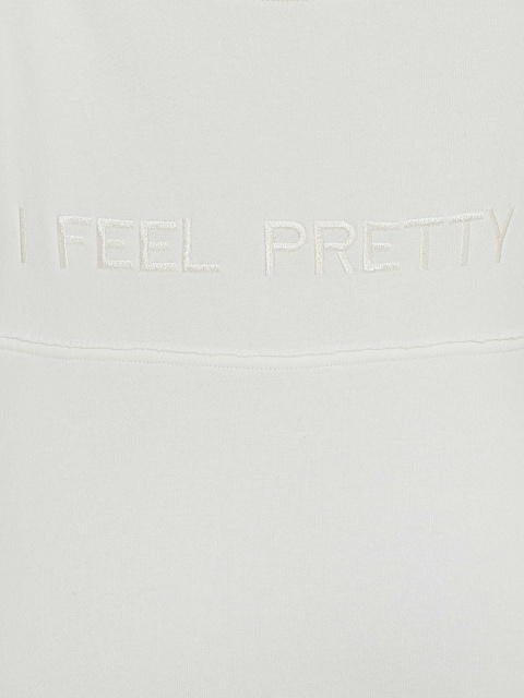 Белое хлопковое платье-миди, 3