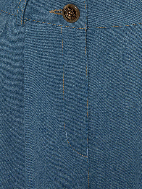 Голубой костюм из денима, 5