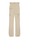 Бежевые брюки-карго из хлопка Бежевые брюки-карго из хлопка