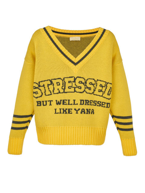Желтый свитер Stressed But Well Dressed, 1