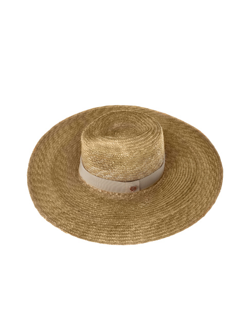 Соломенная шляпа с лентой и пряжкой, 1