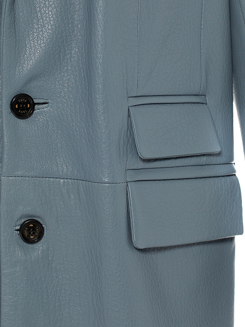 Голубой кожаный жакет, 3 Голубой кожаный жакет, 3